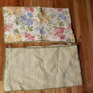 Two Martha Stewart king pillow shams